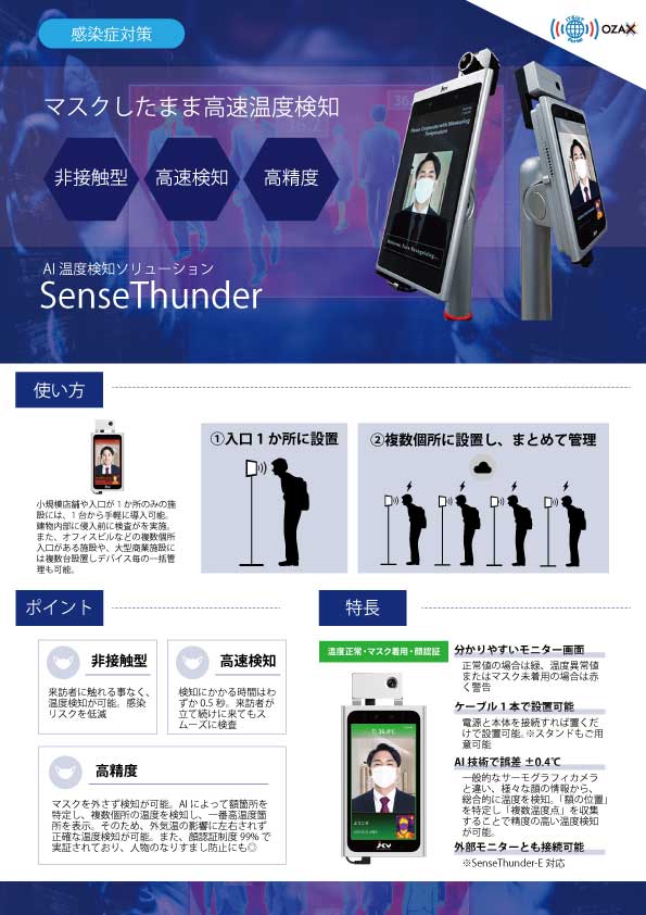 非接触型AI温度検知ソリューション