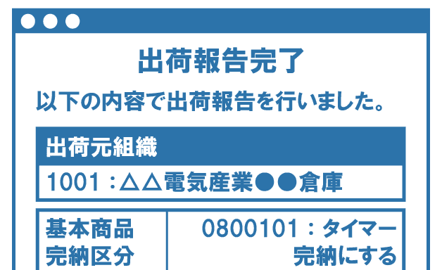 クラウド受発注システムMPSでは受注担当者から出荷指示された情報をステータスごとに検索し、出荷報告することが可能